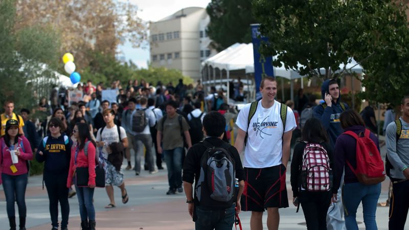 Students Campus 800x450, UCI Division of Career Pathways