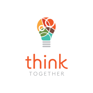 Think Together logo with colorful light bulb