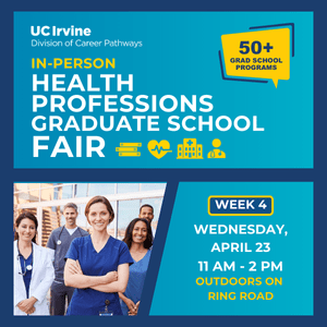 banner for health professions fair with image of health care workers