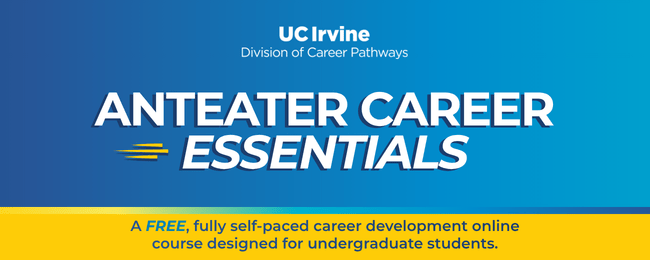 Anteater Career Essentials Course banner